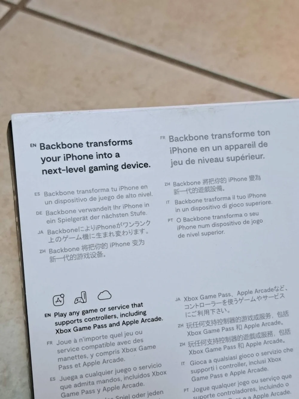 Backbone for Xbox/ Apple - Lightning Connection